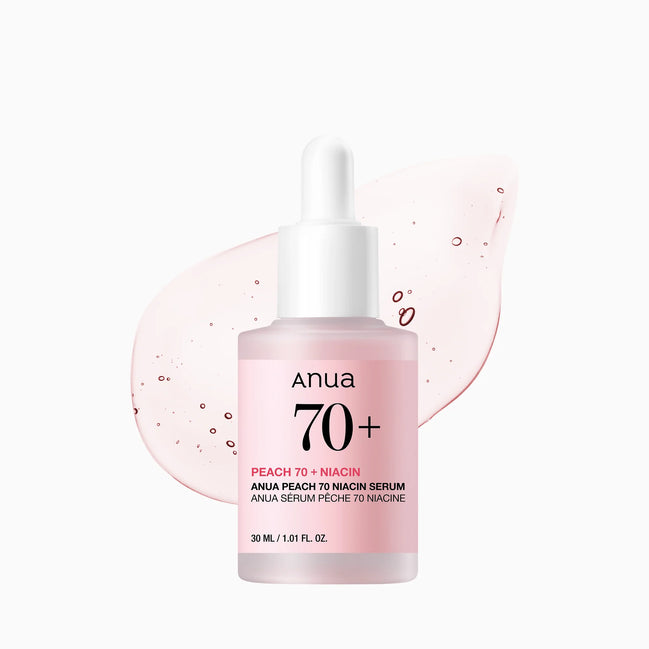 Serum Anua Peach 70 textura viscosa glow rosado