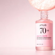 Serum Anua Peach 70 textura viscosa glow rosado
