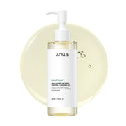 Aceite limpiador Anua Heartleaf textura ligera sobre piel