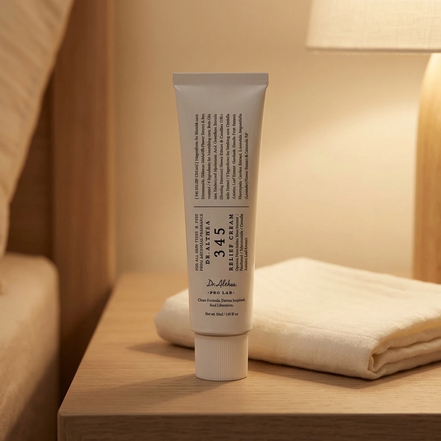 345 Relief Cream textura gel-crema calmante para piel con acné y sensibilidad