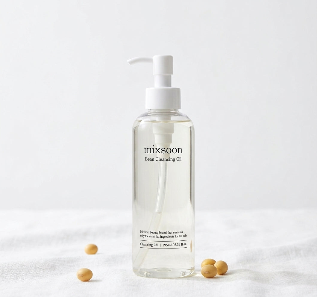 Aceite limpiador Mixsoon Bean Cleansing Oil textura ligera sobre piel