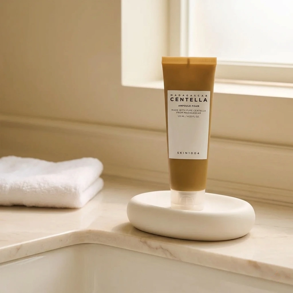 Limpiador facial en espuma Madagascar Centella Ampoule Foam textura cremosa