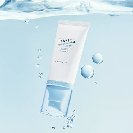 protector solar tipo serum con centella y ácido hialurónico