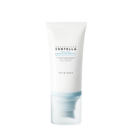 protector solar tipo serum con centella y ácido hialurónico