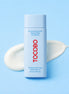 protector solar Tocobo ligero con acabado hidratante sin residuo blanco